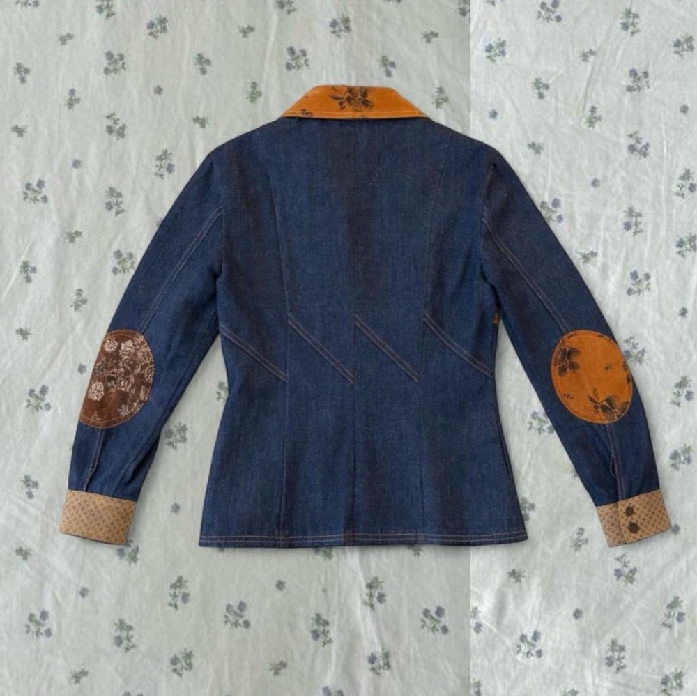 Vintage Patchwork Denim Jacket - image 2